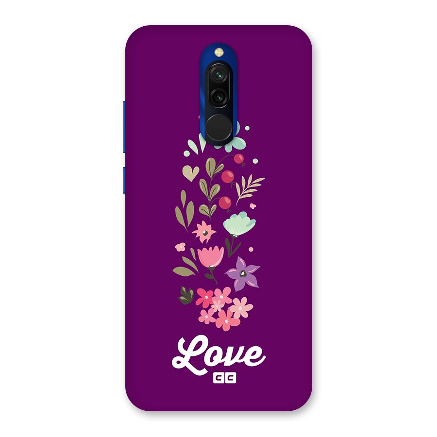 Floral Love Back Case for Redmi 8