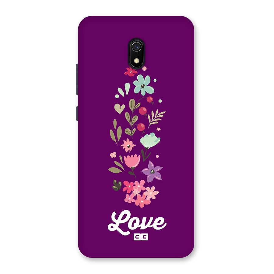 Floral Love Back Case for Redmi 8A