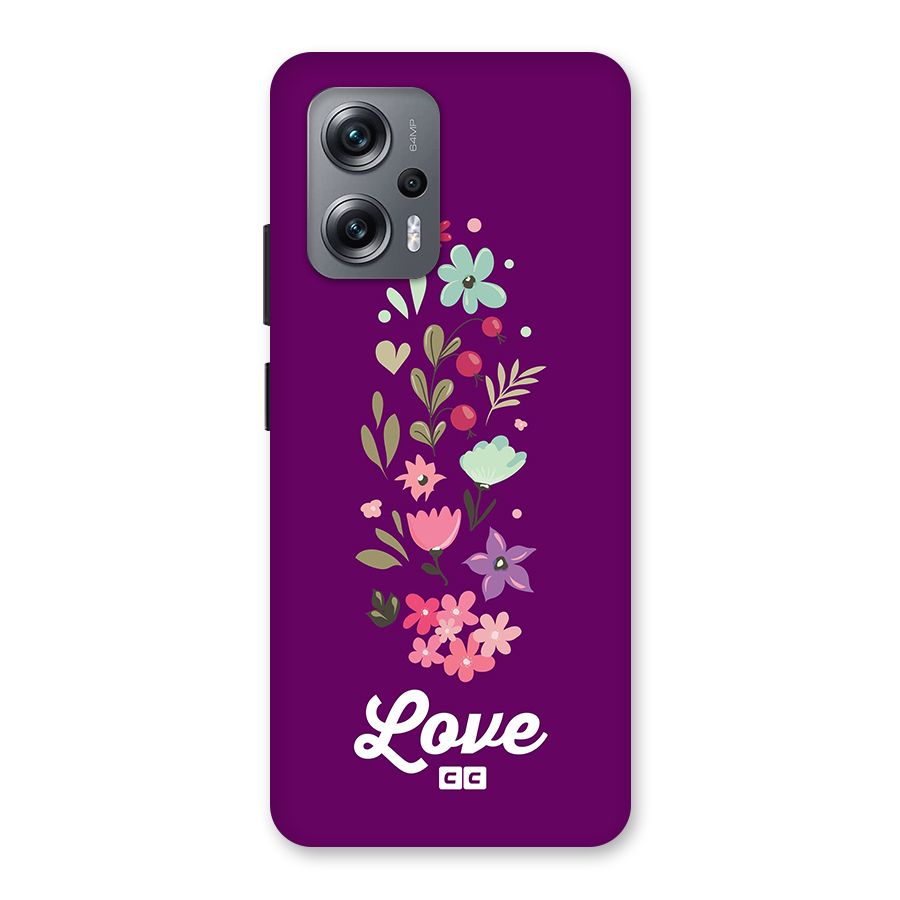 Floral Love Back Case for Redmi K50i