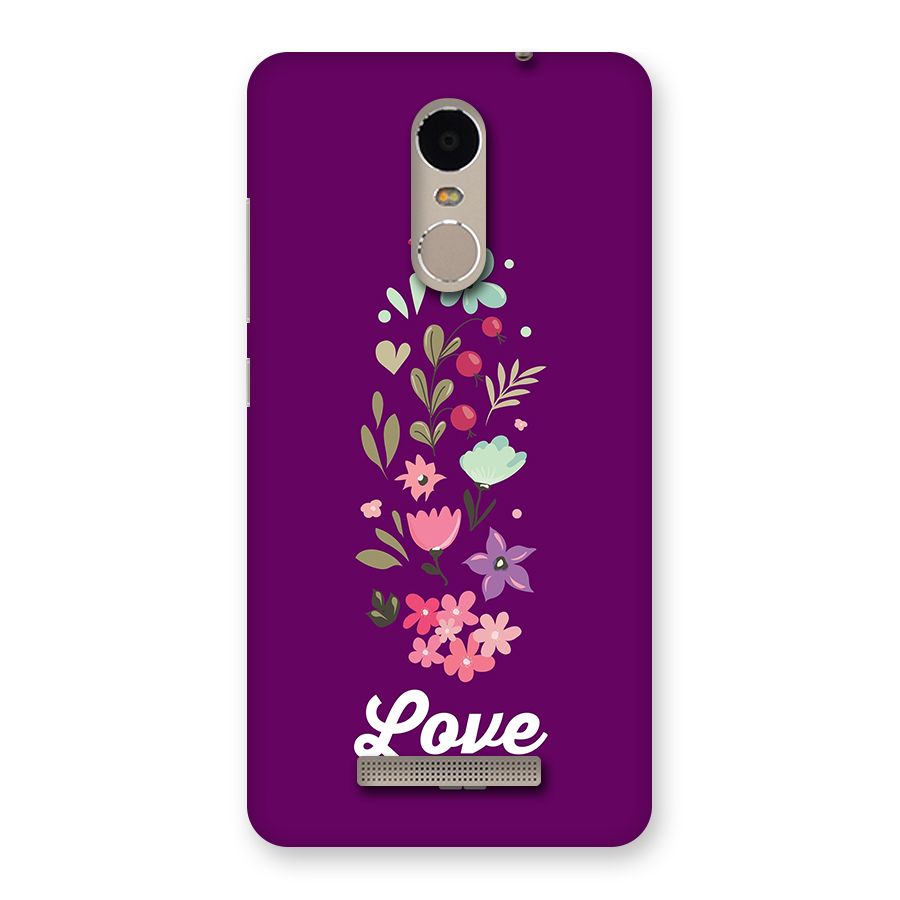 Floral Love Back Case for Redmi Note 3