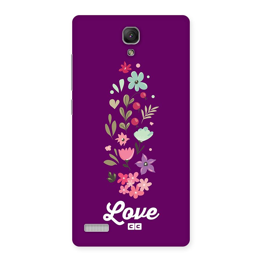 Floral Love Back Case for Redmi Note Prime