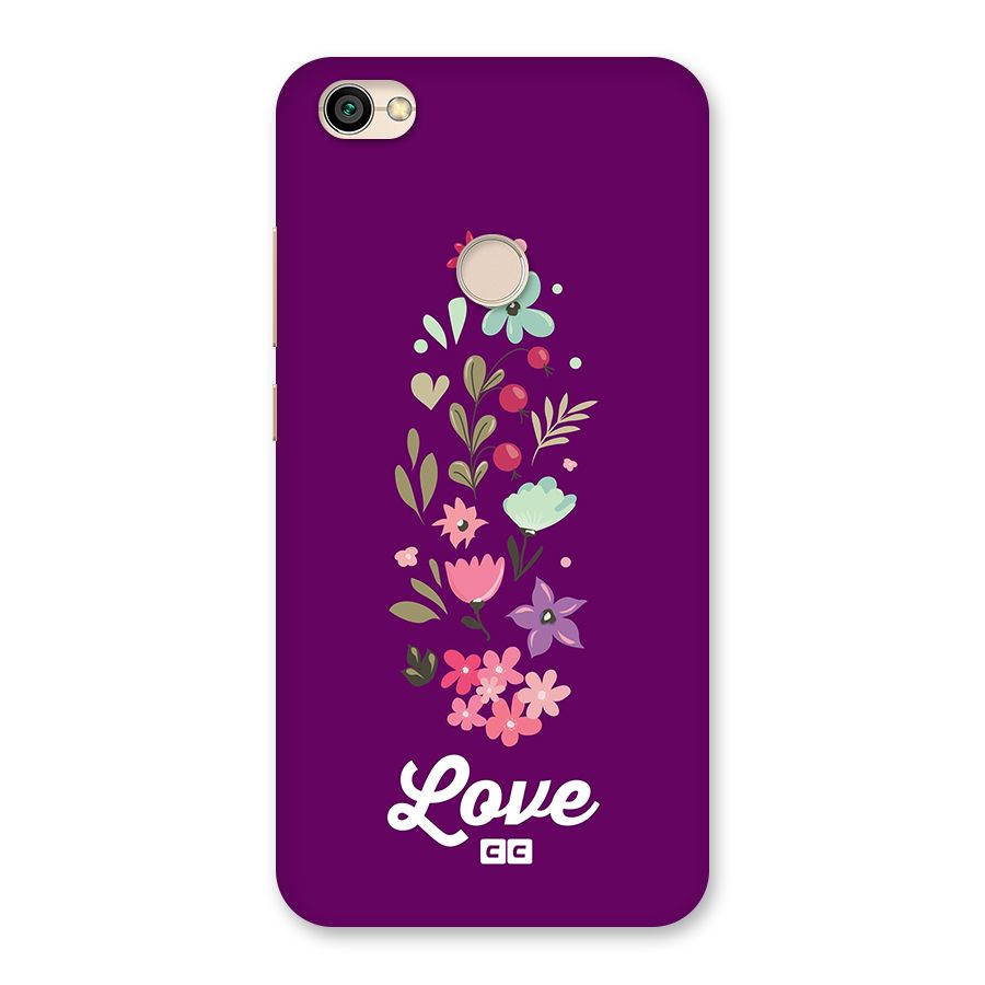 Floral Love Back Case for Redmi Y1 2017