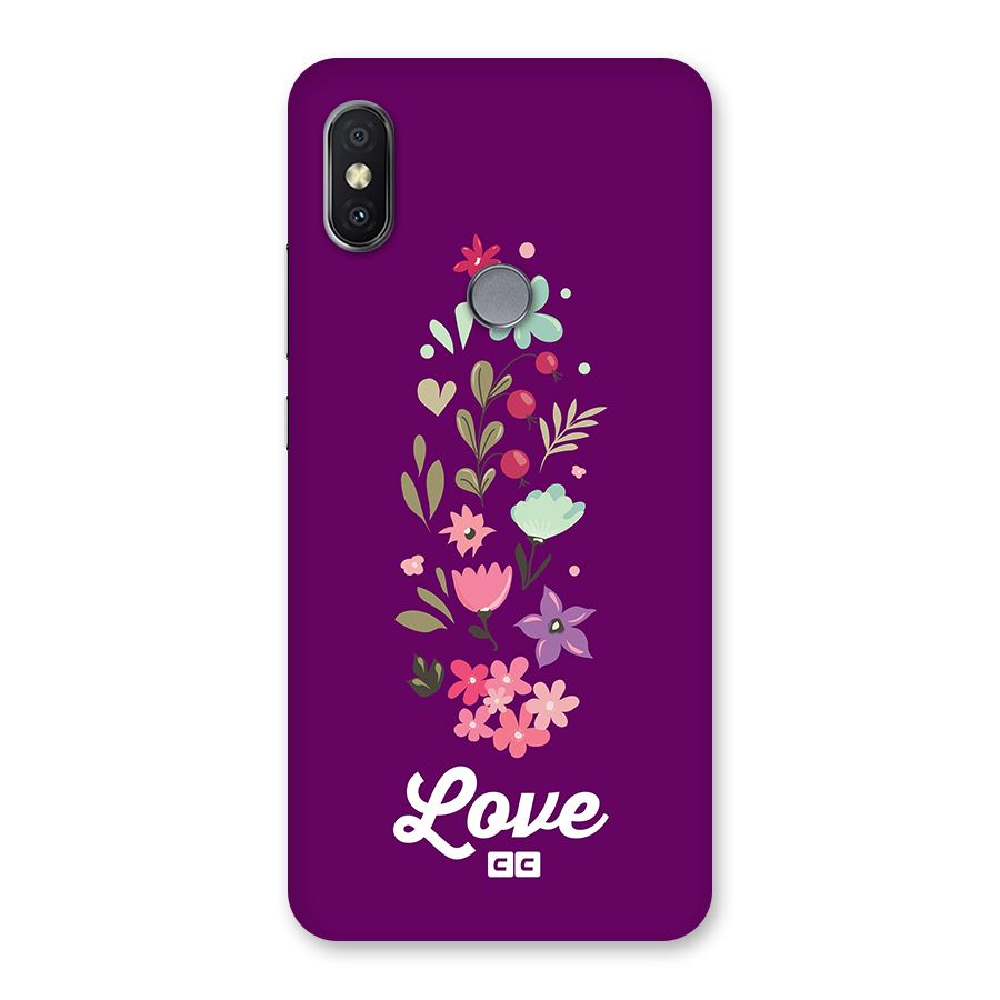 Floral Love Back Case for Redmi Y2