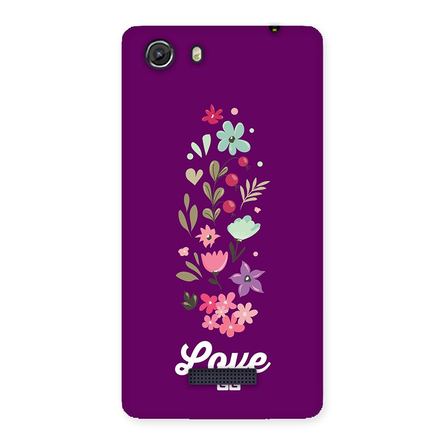Floral Love Back Case for Unite 3