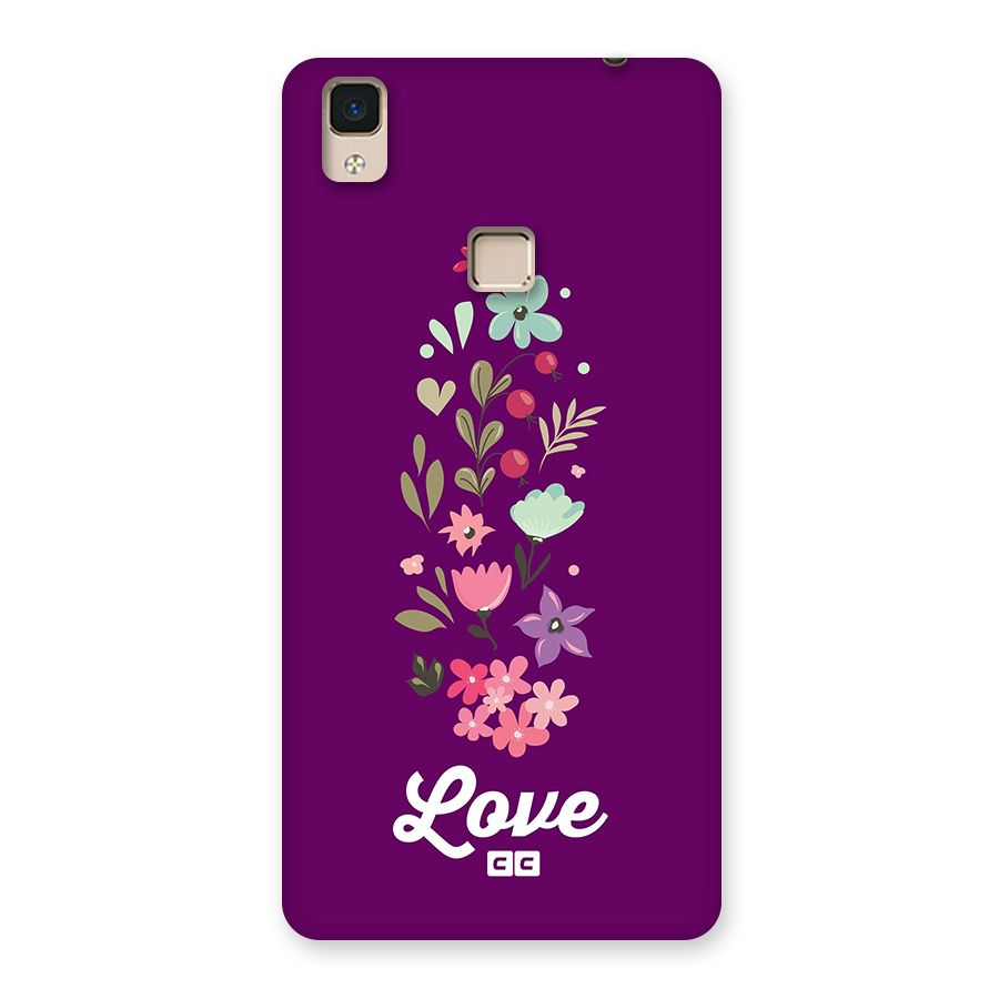 Floral Love Back Case for V3 Max