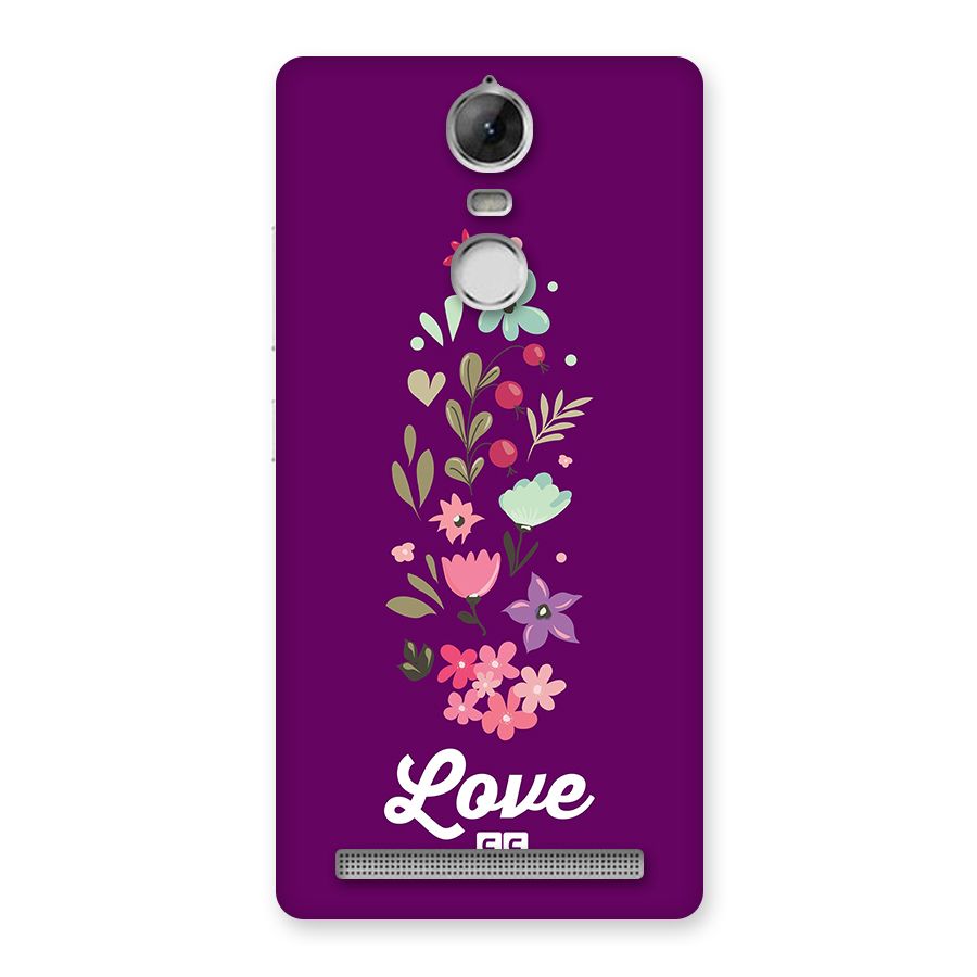 Floral Love Back Case for Vibe K5 Note