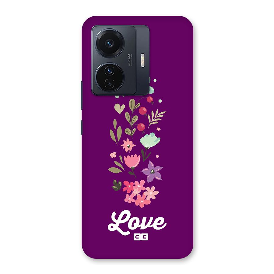 Floral Love Back Case for Vivo T1 Pro