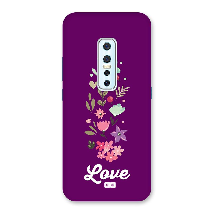 Floral Love Back Case for Vivo V17 Pro