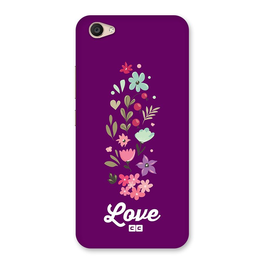 Floral Love Back Case for Vivo V5 Plus