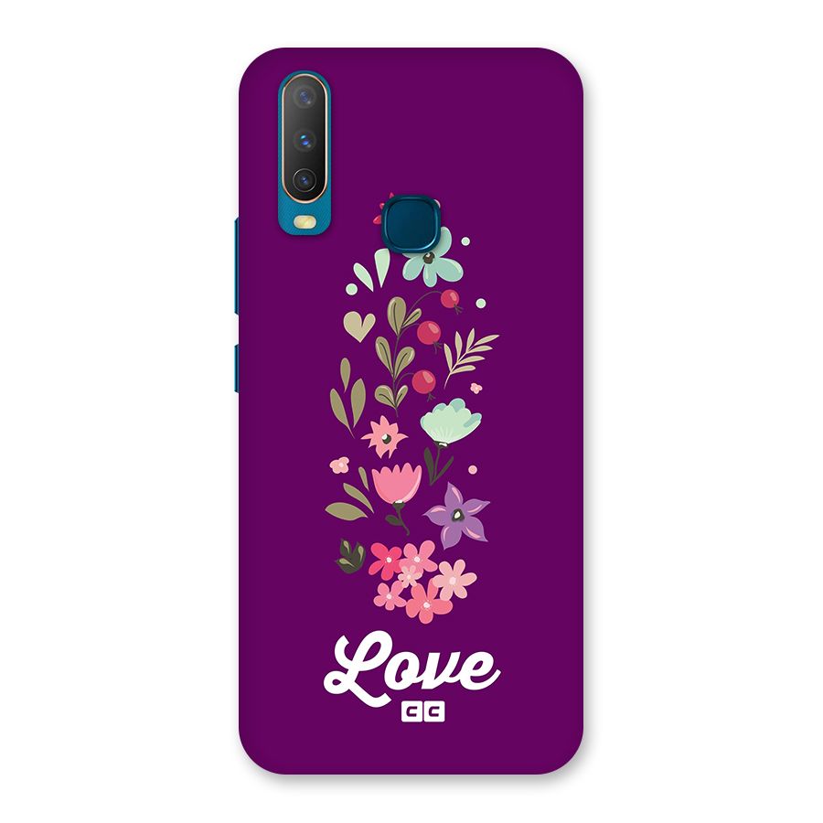 Floral Love Back Case for Vivo Y11