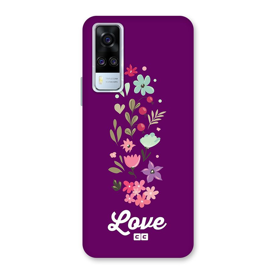 Floral Love Back Case for Vivo Y31