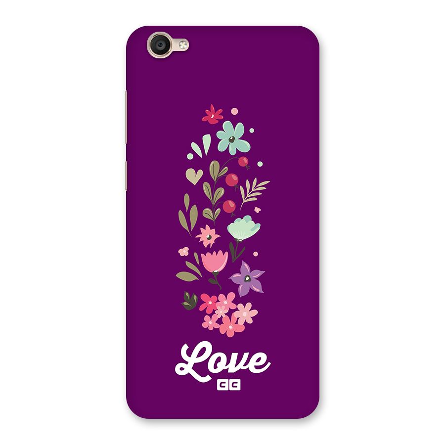 Floral Love Back Case for Vivo Y55L