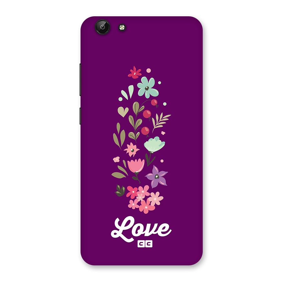 Floral Love Back Case for Vivo Y69