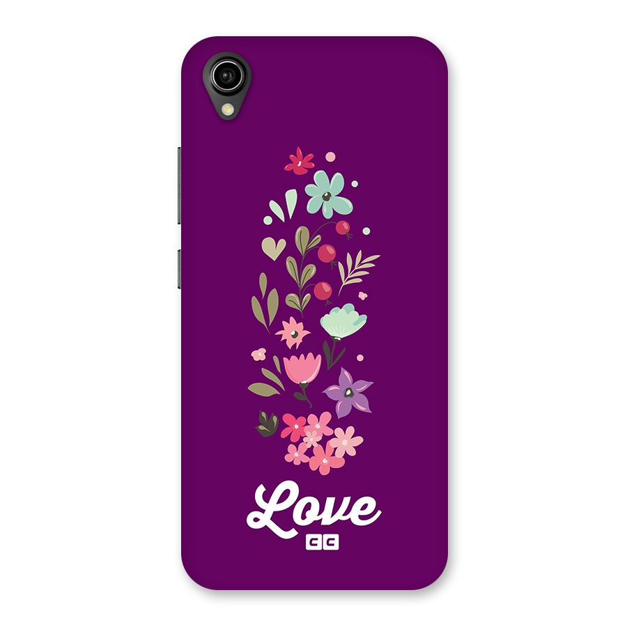 Floral Love Back Case for Vivo Y90