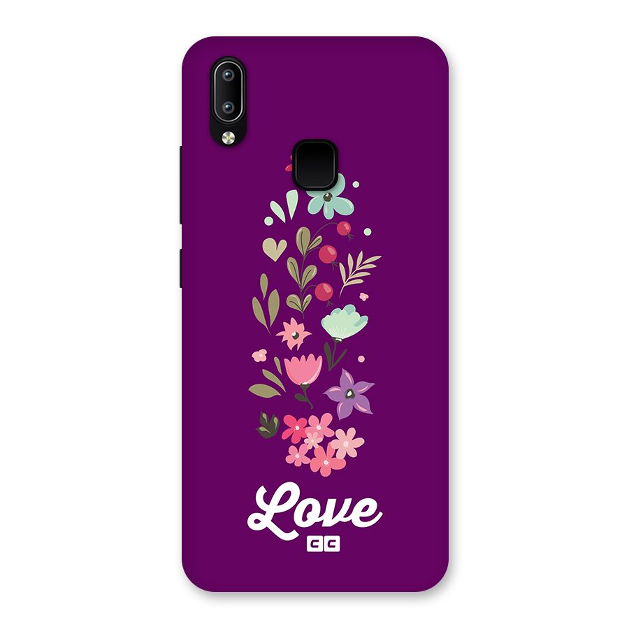 Floral Love Back Case for Vivo Y93