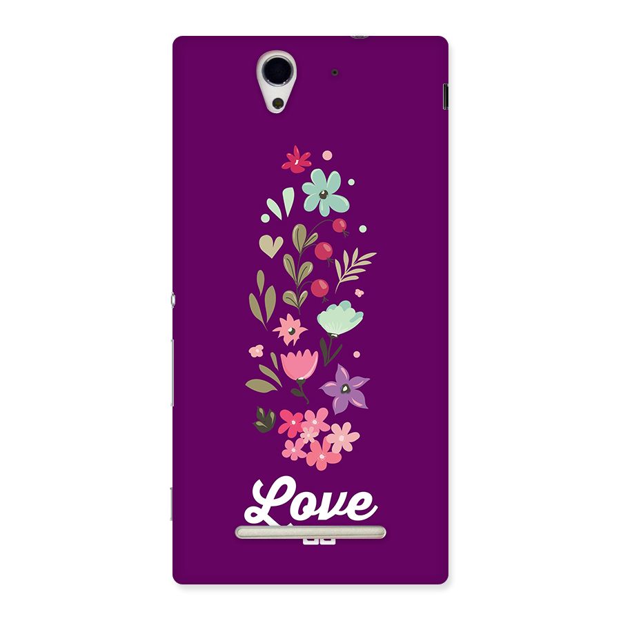 Floral Love Back Case for Xperia C3