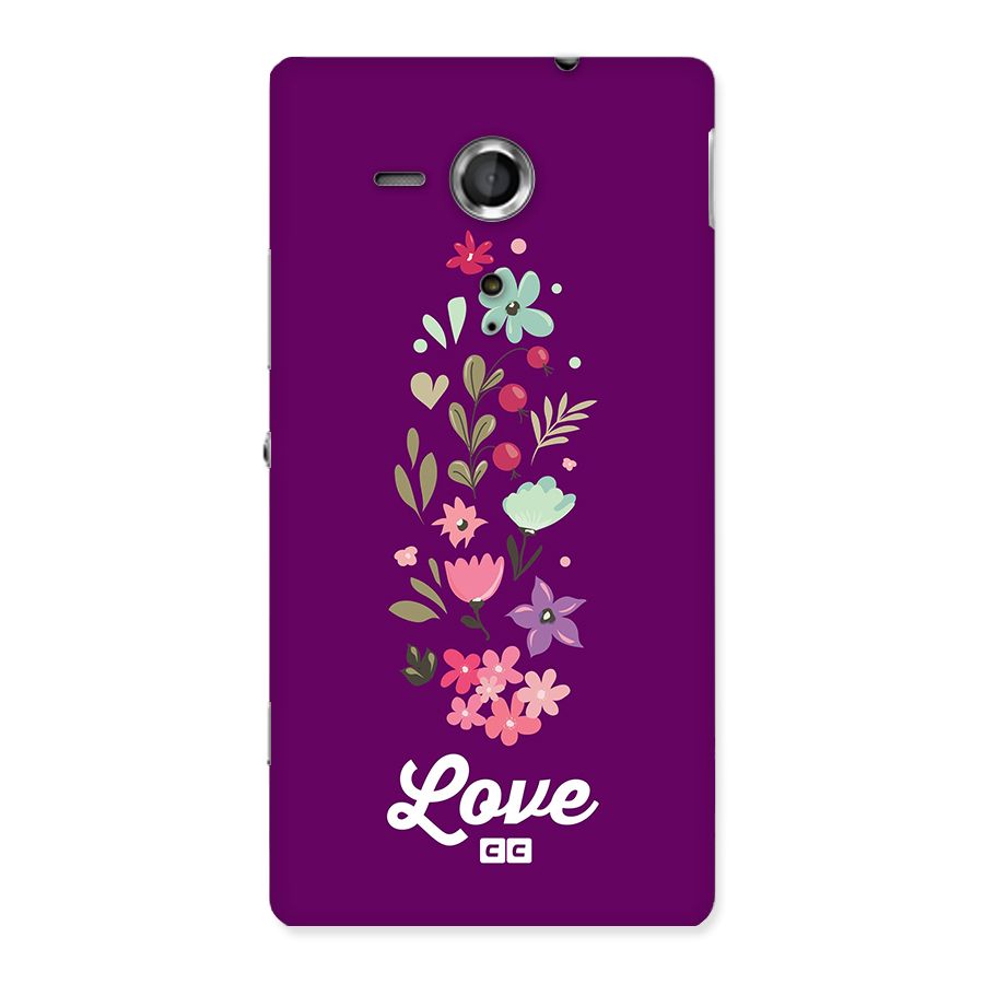Floral Love Back Case for Xperia Sp