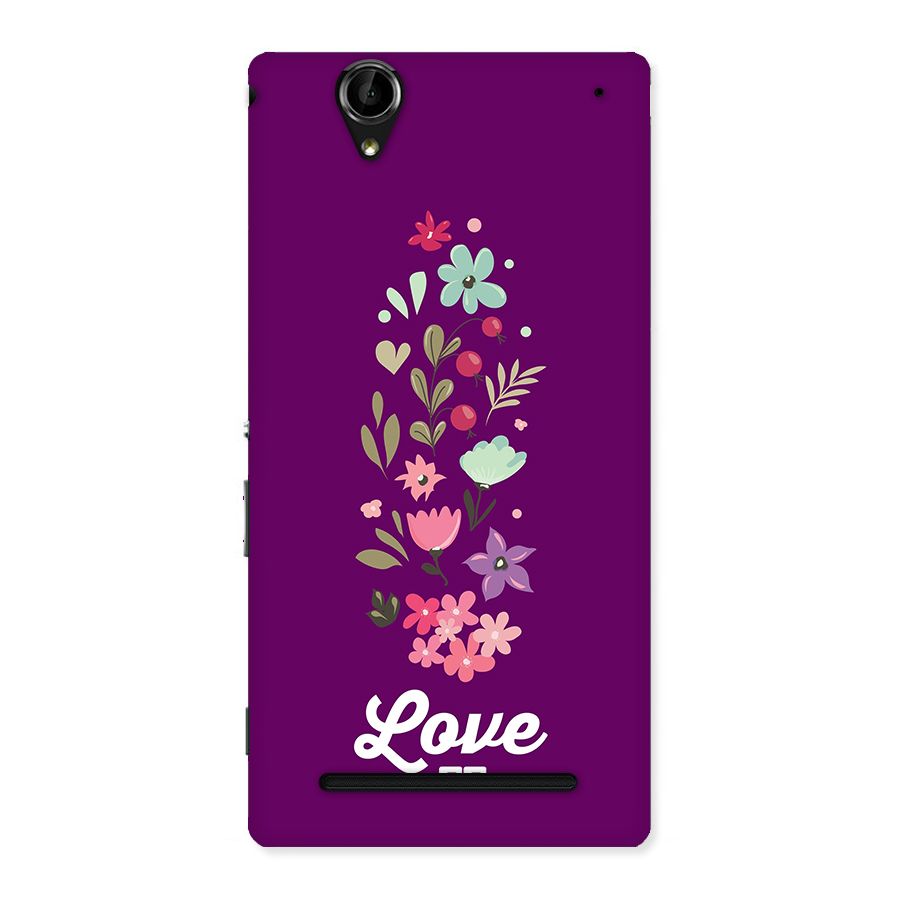 Floral Love Back Case for Xperia T2