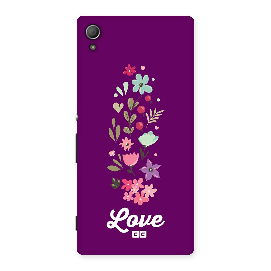 Floral Love Back Case for Xperia Z3 Plus