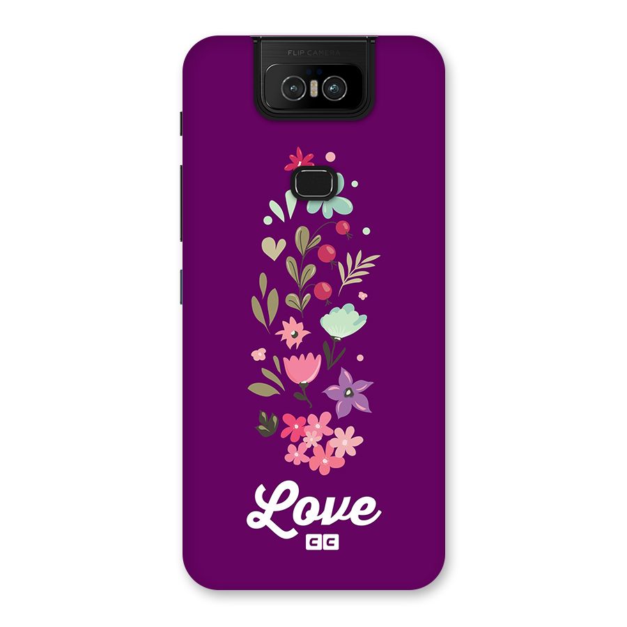 Floral Love Back Case for Zenfone 6z