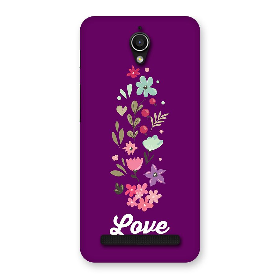 Floral Love Back Case for Zenfone Go