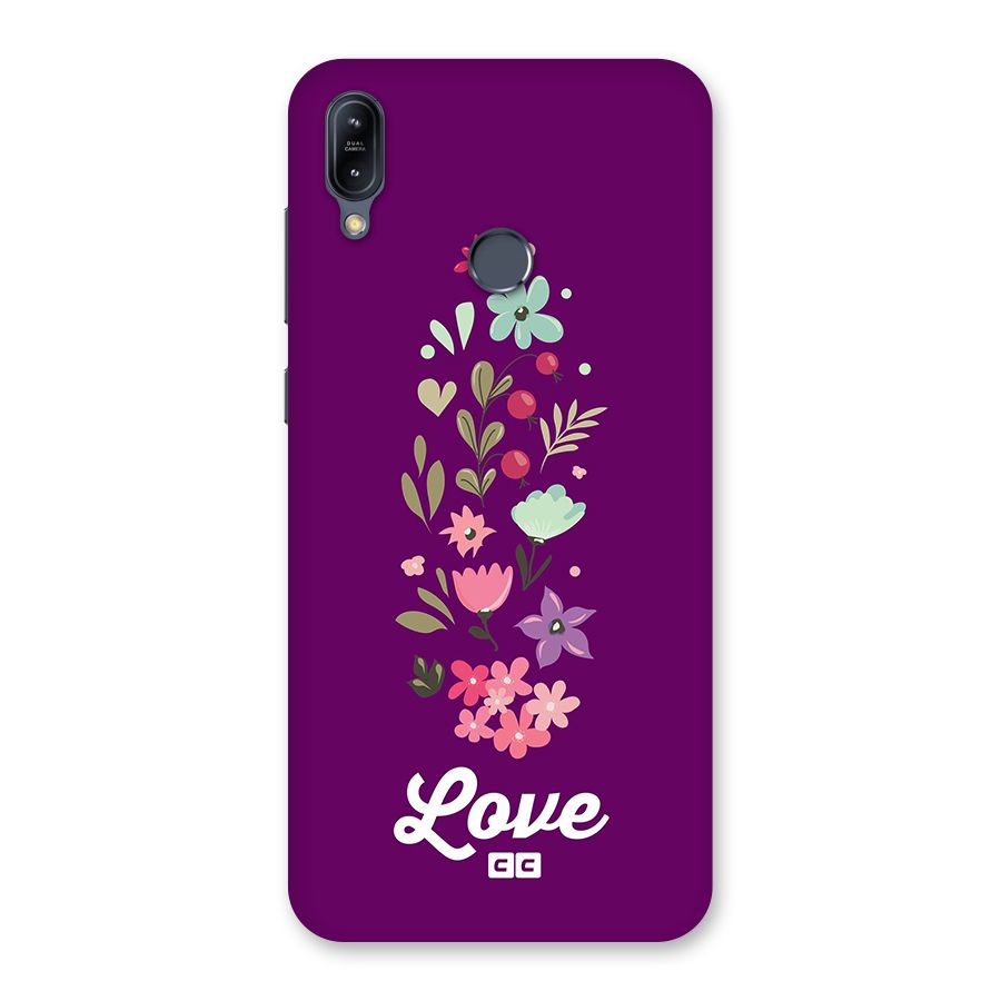 Floral Love Back Case for Zenfone Max M2