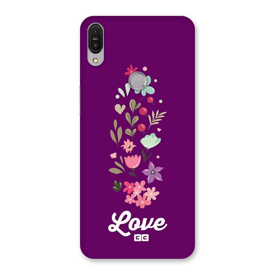 Floral Love Back Case for Zenfone Max Pro M1