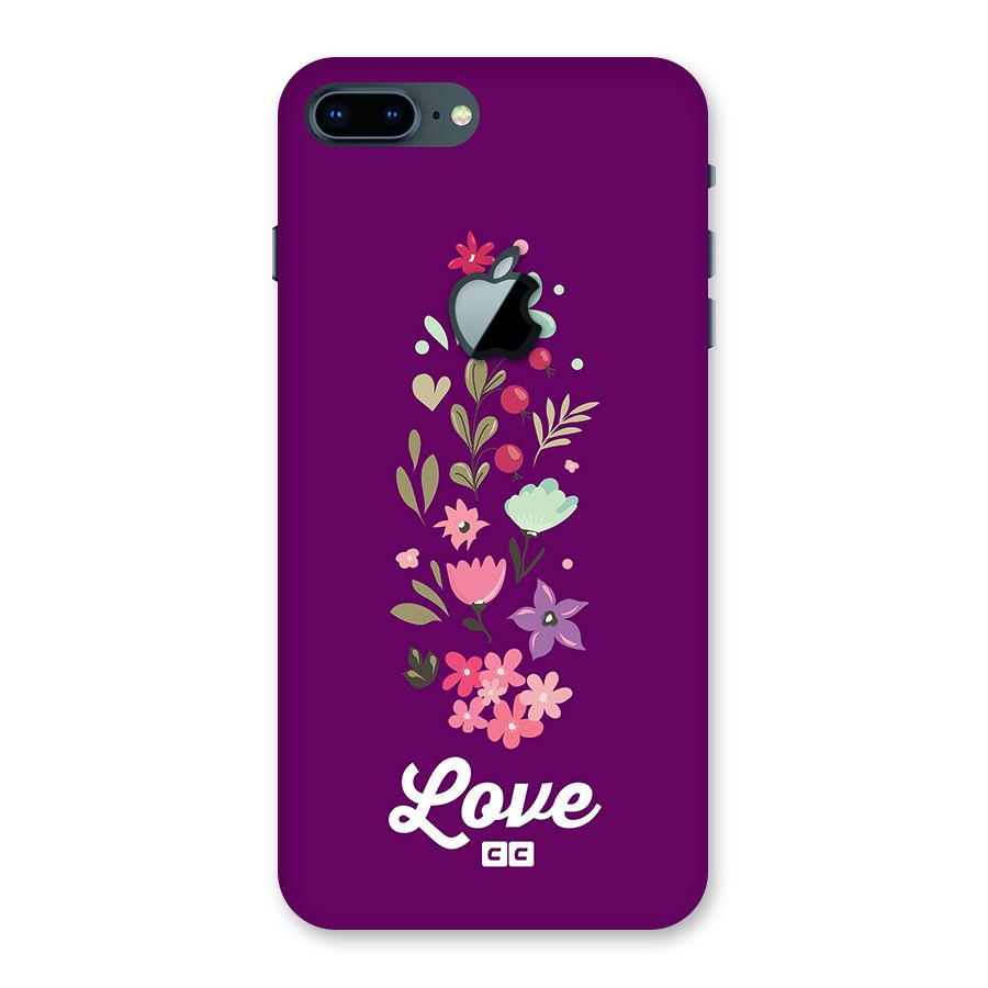 Floral Love Back Case for iPhone 7 Plus Apple Cut