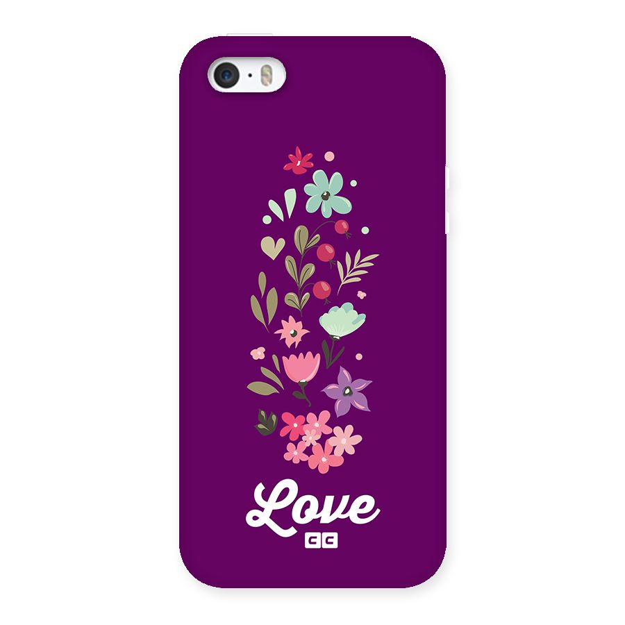 Floral Love Back Case for iPhone SE 2016