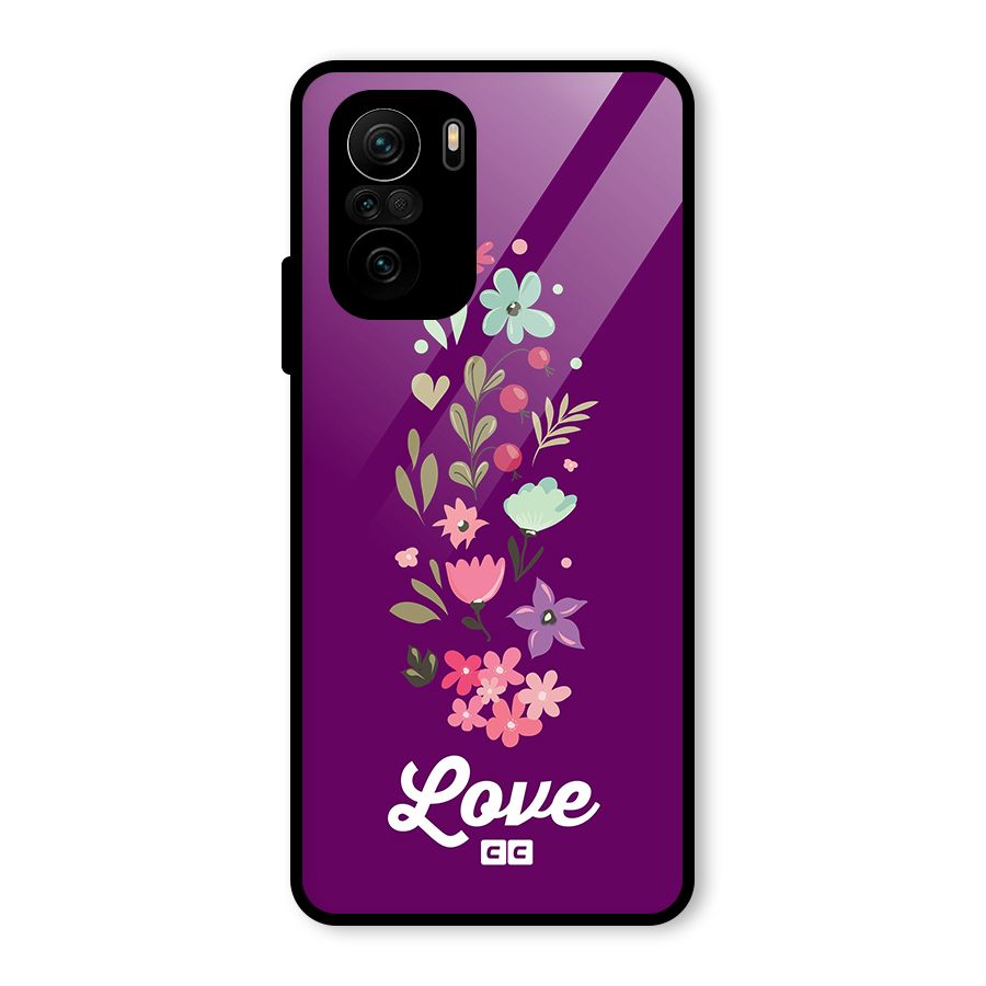 Floral Love Glass Back Case for Mi 11X Pro