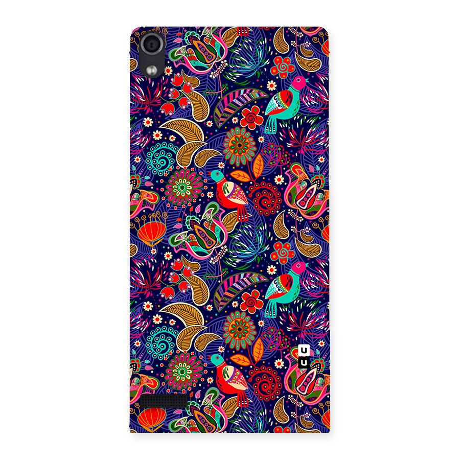 Floral Seamless Pattern Spring Flowers Back Case for Ascend P6