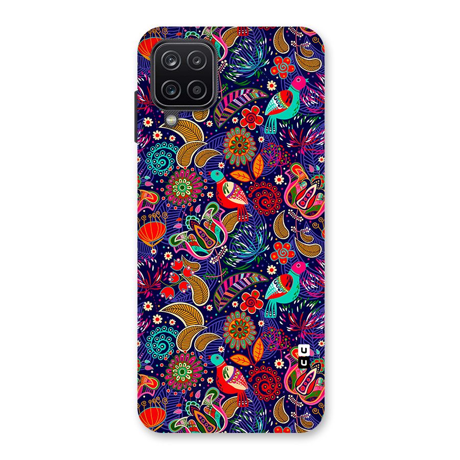 Floral Seamless Pattern Spring Flowers Back Case for Galaxy A12