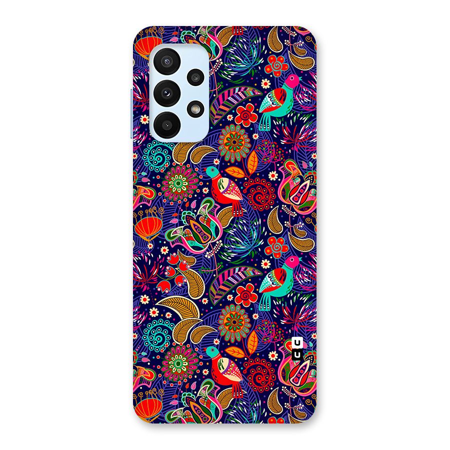 Floral Seamless Pattern Spring Flowers Back Case for Galaxy A23