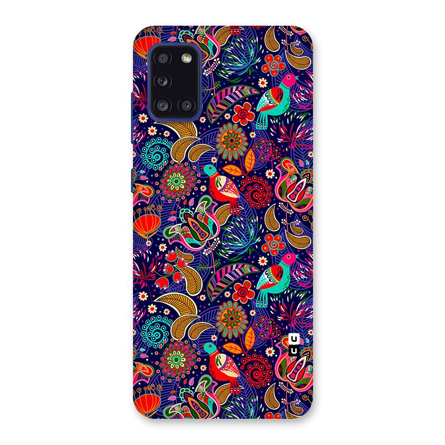 Floral Seamless Pattern Spring Flowers Back Case for Galaxy A31