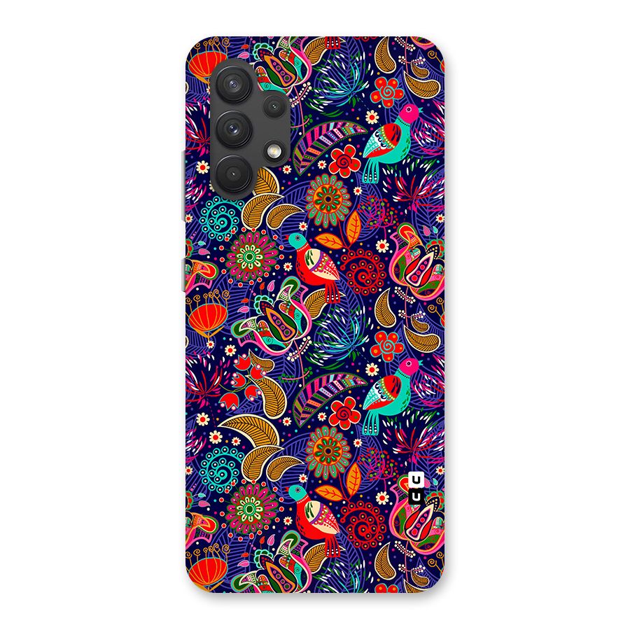 Floral Seamless Pattern Spring Flowers Back Case for Galaxy A32
