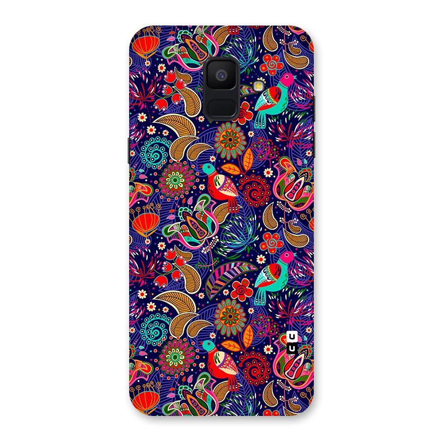 Floral Seamless Pattern Spring Flowers Back Case for Galaxy A6 (2018)