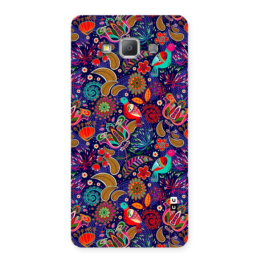 Floral Seamless Pattern Spring Flowers Back Case for Galaxy A7