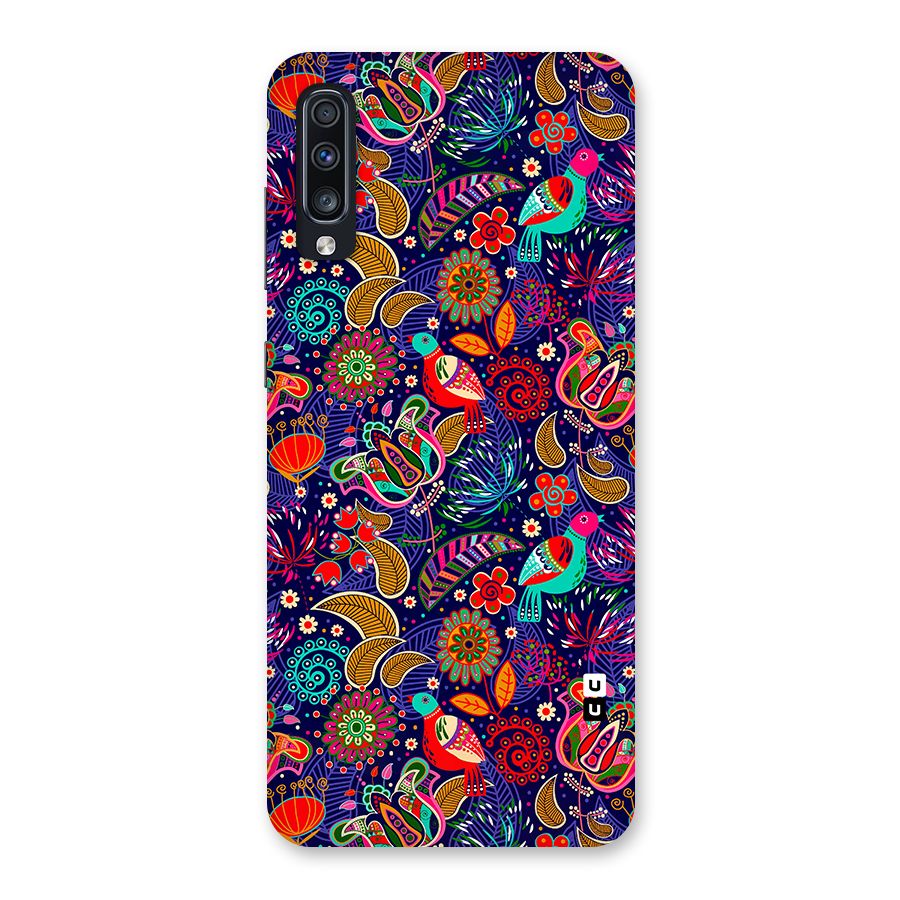 Floral Seamless Pattern Spring Flowers Back Case for Galaxy A70