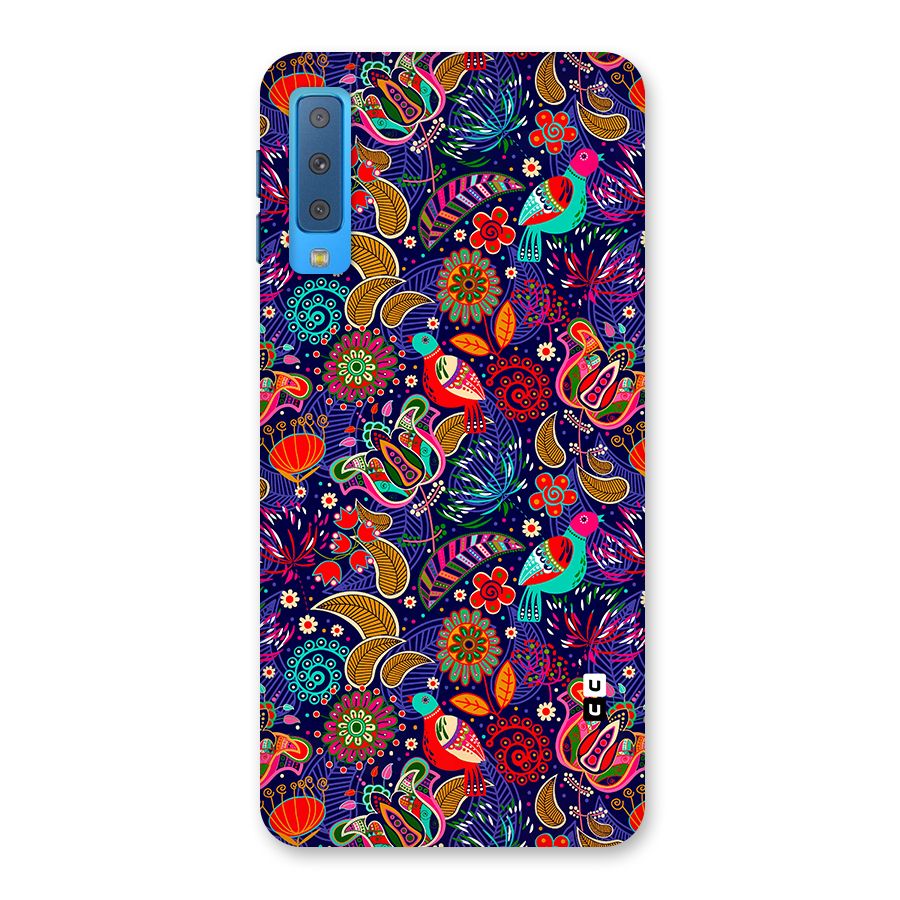 Floral Seamless Pattern Spring Flowers Back Case for Galaxy A7 (2018)