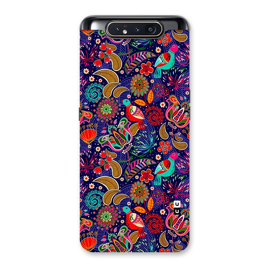 Floral Seamless Pattern Spring Flowers Back Case for Galaxy A80