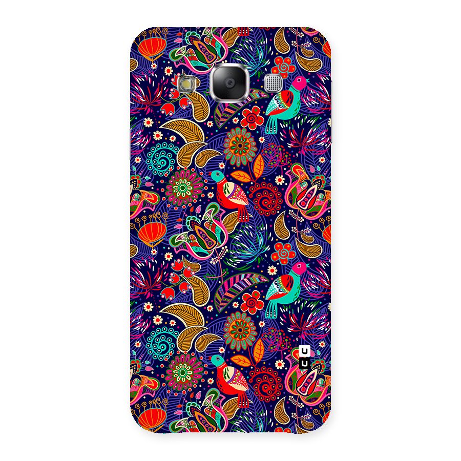 Floral Seamless Pattern Spring Flowers Back Case for Galaxy E5