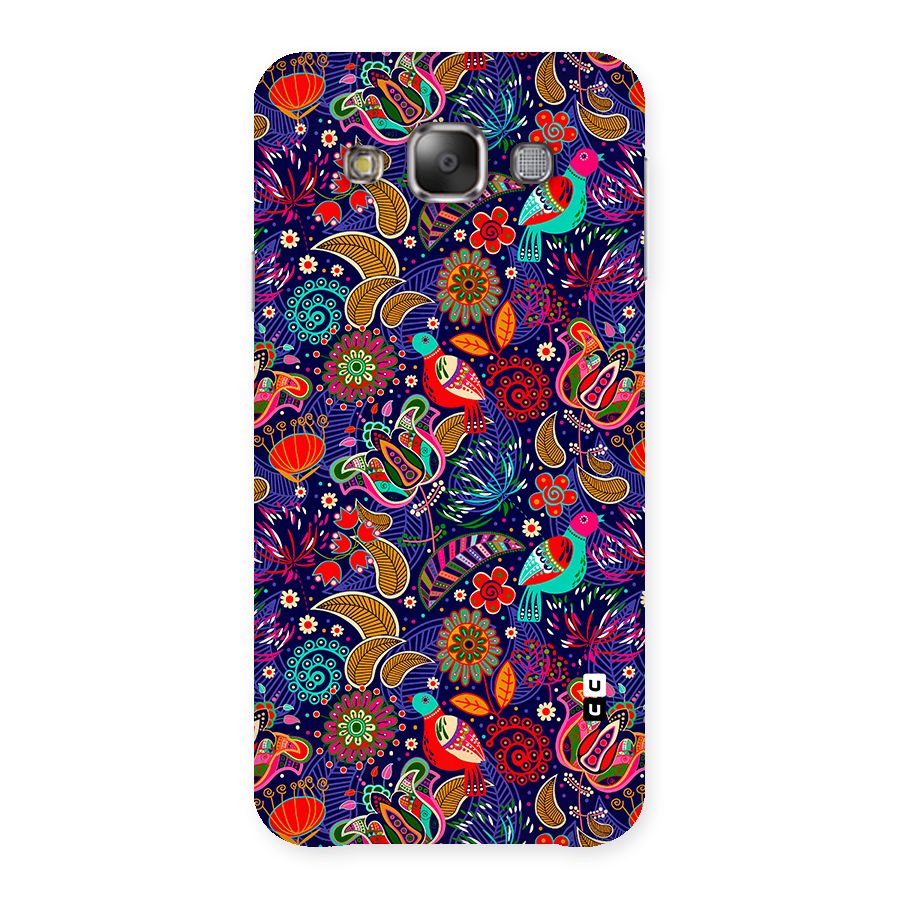 Floral Seamless Pattern Spring Flowers Back Case for Galaxy E7