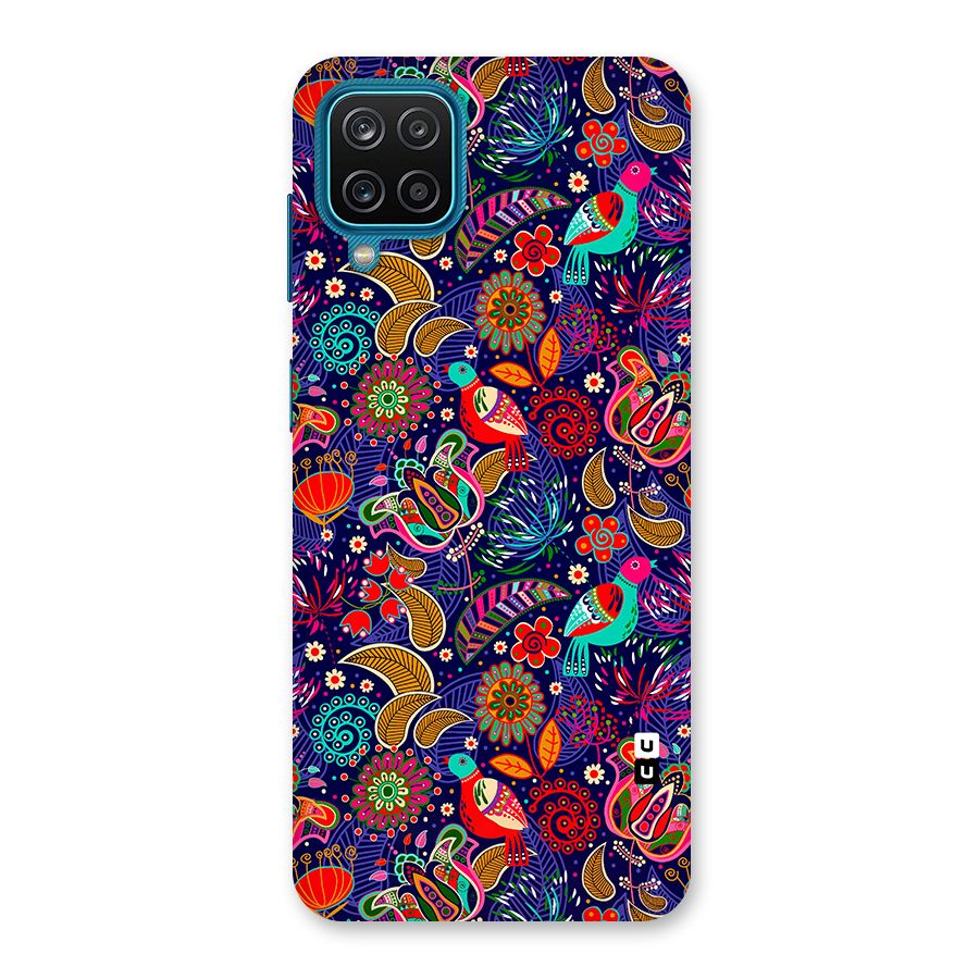Floral Seamless Pattern Spring Flowers Back Case for Galaxy F12