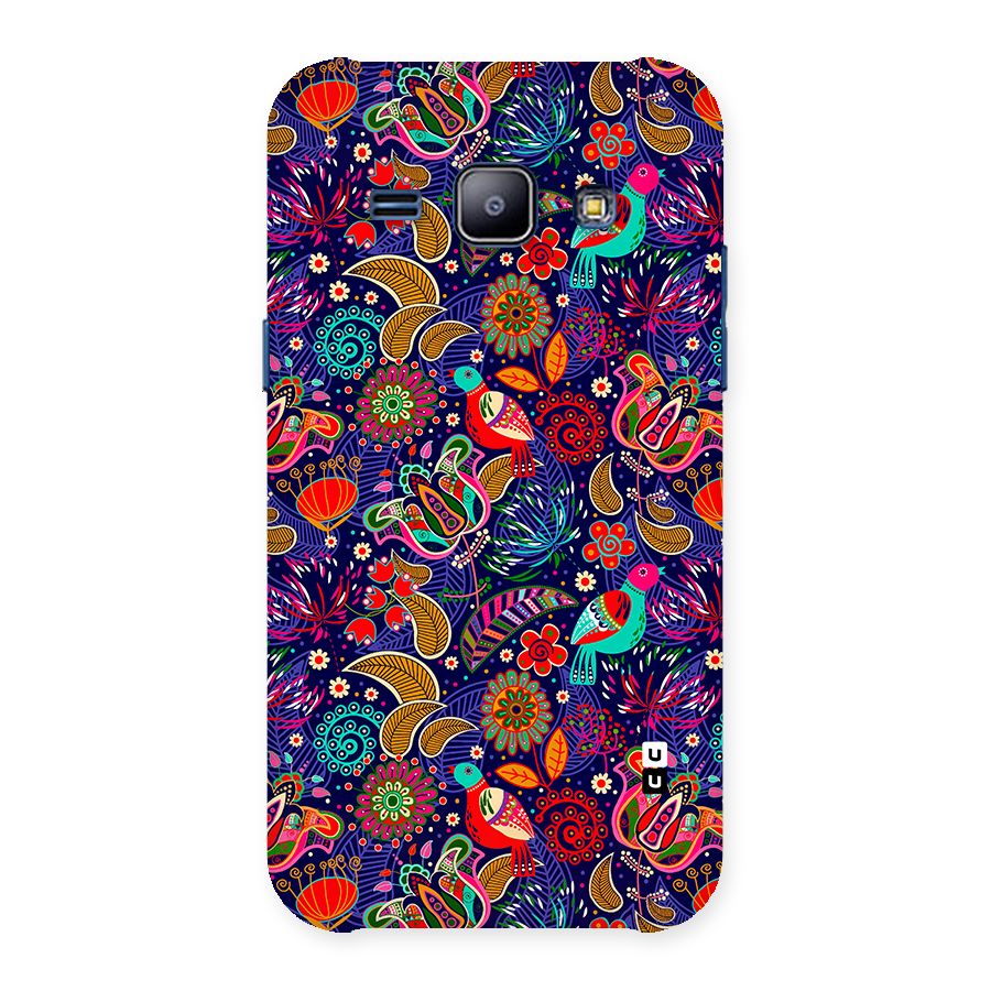 Floral Seamless Pattern Spring Flowers Back Case for Galaxy J1