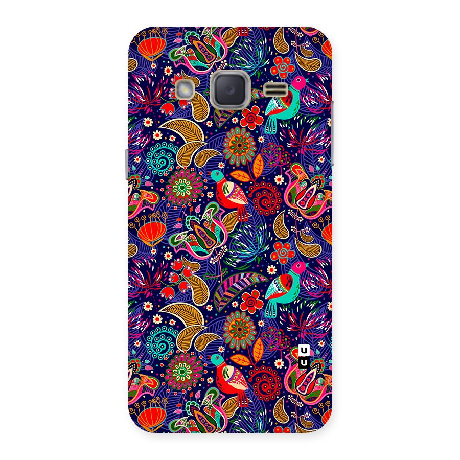 Floral Seamless Pattern Spring Flowers Back Case for Galaxy J2