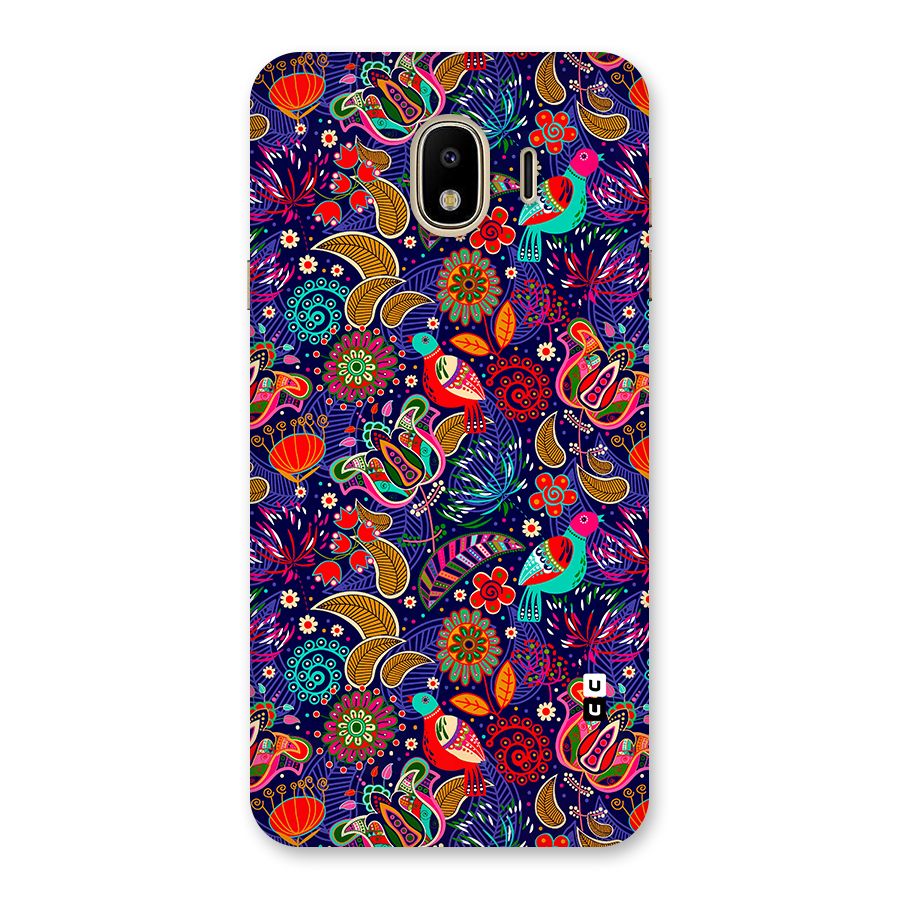 Floral Seamless Pattern Spring Flowers Back Case for Galaxy J4