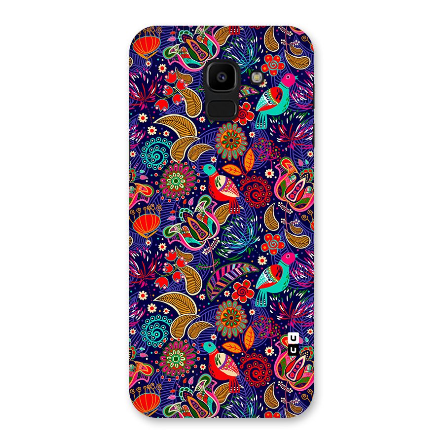 Floral Seamless Pattern Spring Flowers Back Case for Galaxy J6