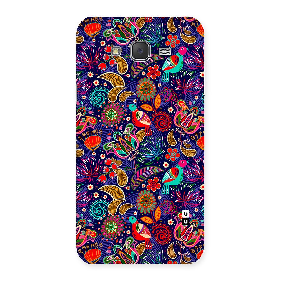 Floral Seamless Pattern Spring Flowers Back Case for Galaxy J7