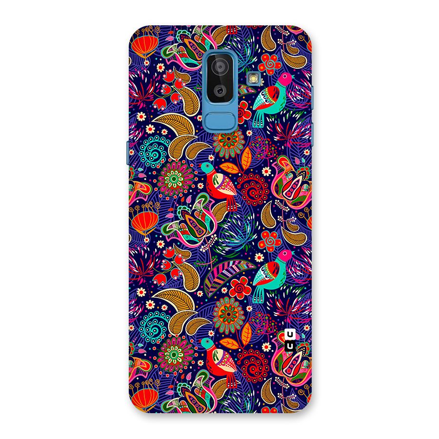 Floral Seamless Pattern Spring Flowers Back Case for Galaxy J8