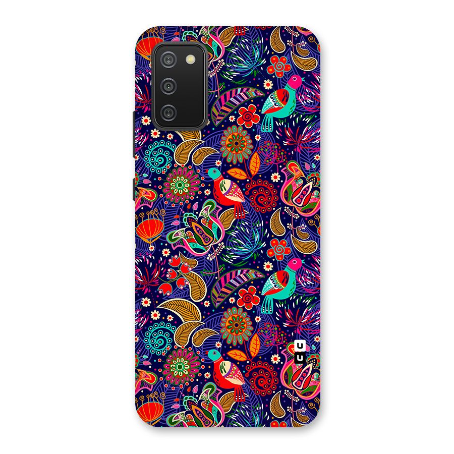 Floral Seamless Pattern Spring Flowers Back Case for Galaxy M02s